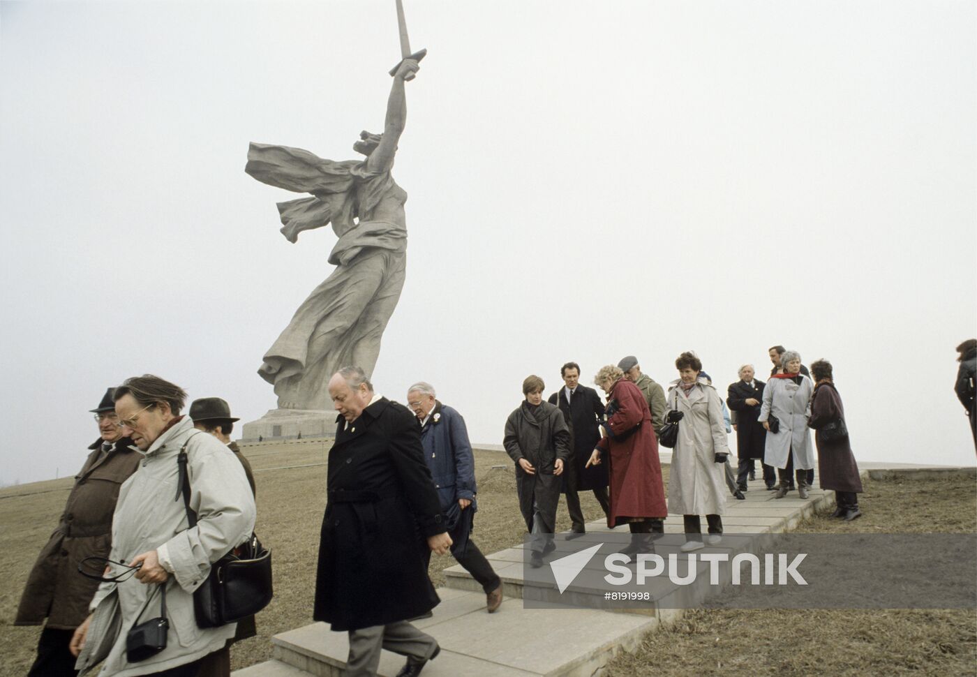 Delegation of German veterans on Mamayev Hill