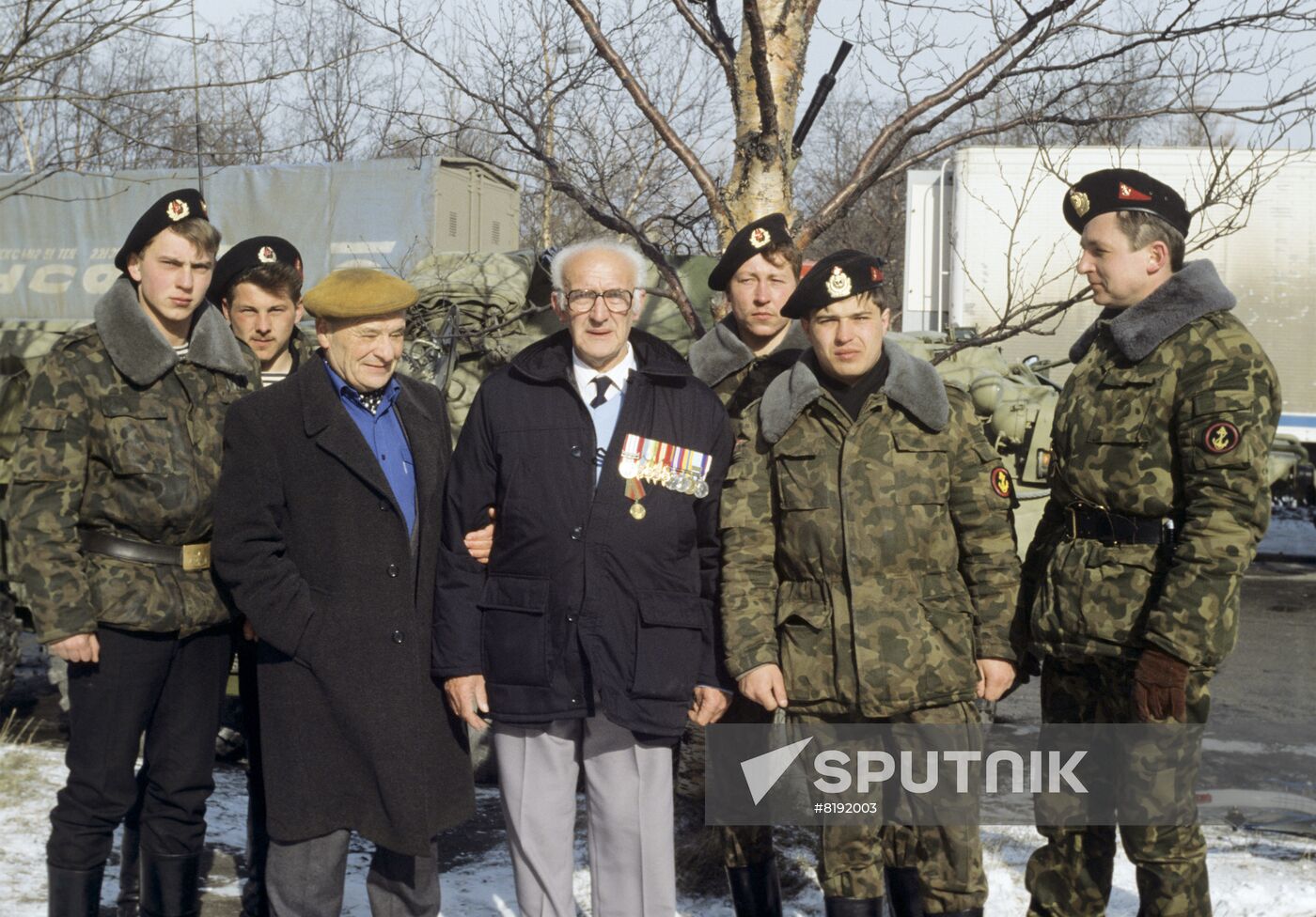 Arctic convoy participants in Murmansk