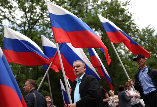 Russia Military Support Rallies 