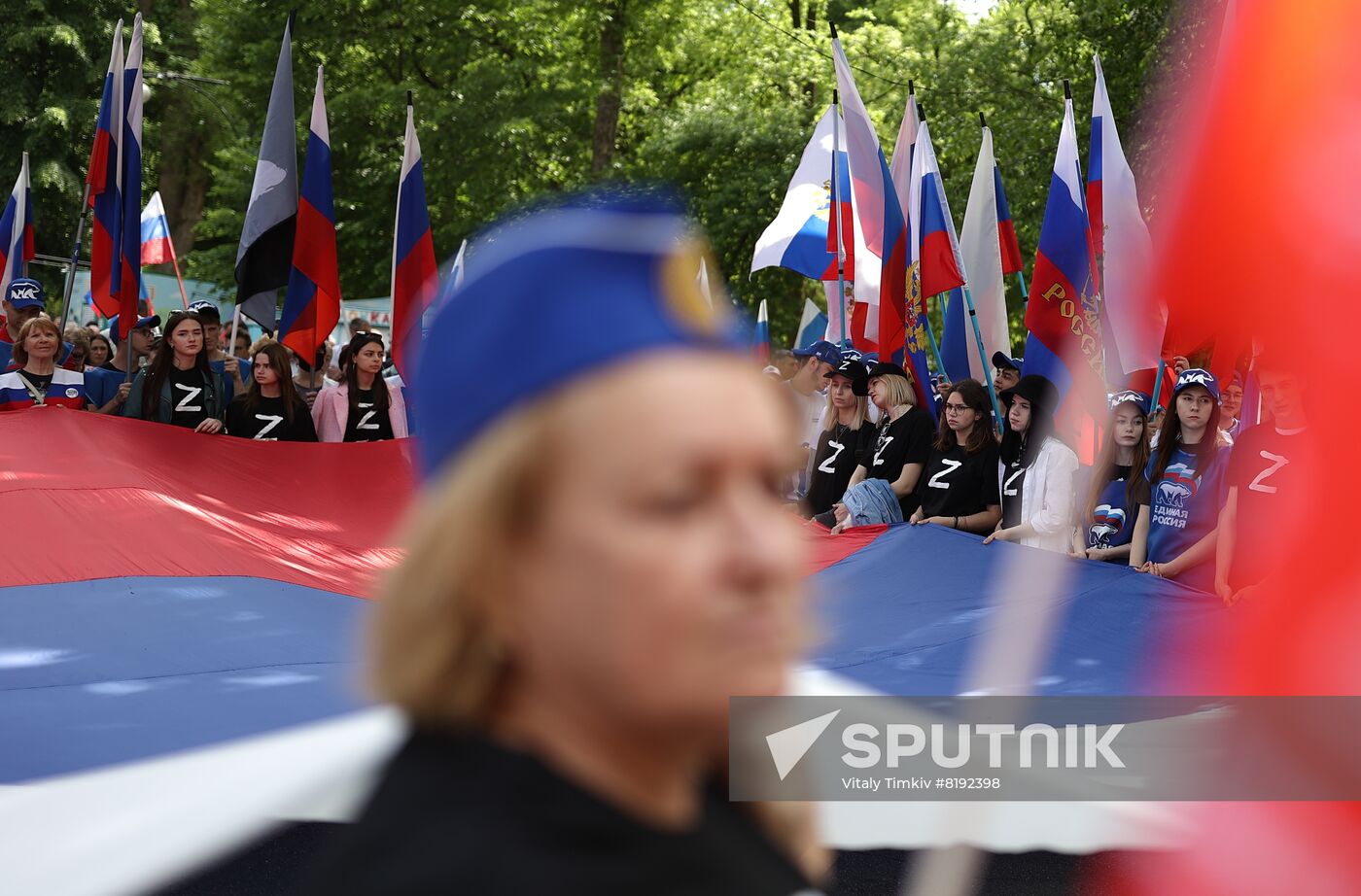 Russia Military Support Rallies 