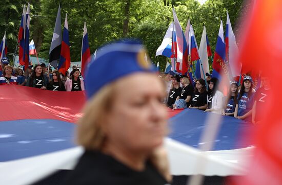 Russia Military Support Rallies 