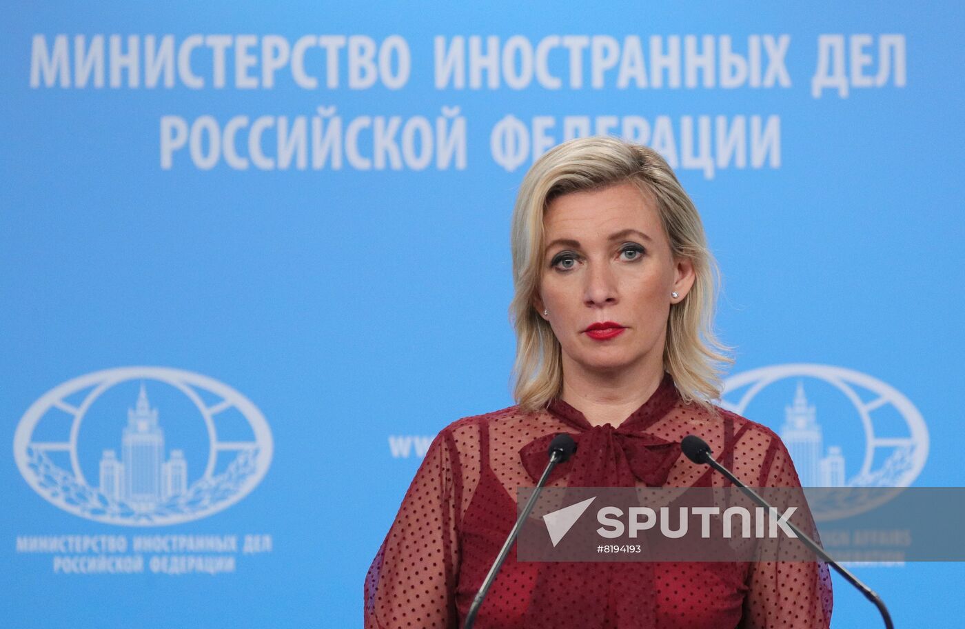 Russia Zakharova Briefing