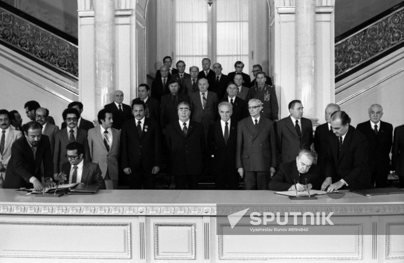 Prime Minister of People's Democratic Republic of Yemen Ali Nasir Muhammad visits USSR