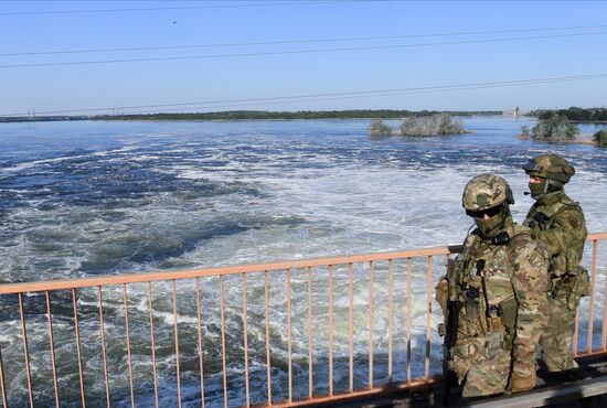 Ukraine Russia Military Operation Hydroelectric Station