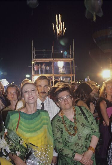 Pierre Cardin stages show on Moscow's Red Square