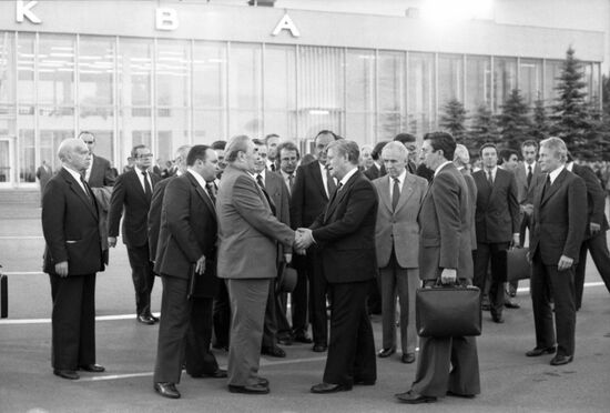 German Federal Chancellor Helmut Schmidt in the USSR