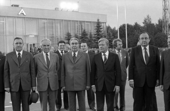 German Federal Chancellor Helmut Schmidt in the USSR