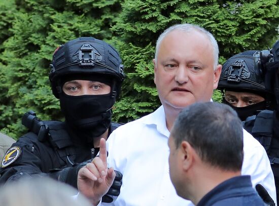 Moldova Ex-President Detention Searches