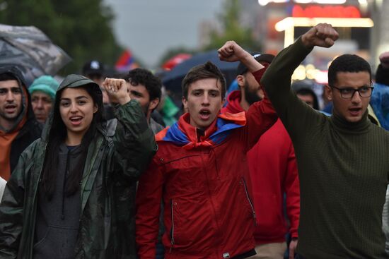 Armenia Opposition Protests 