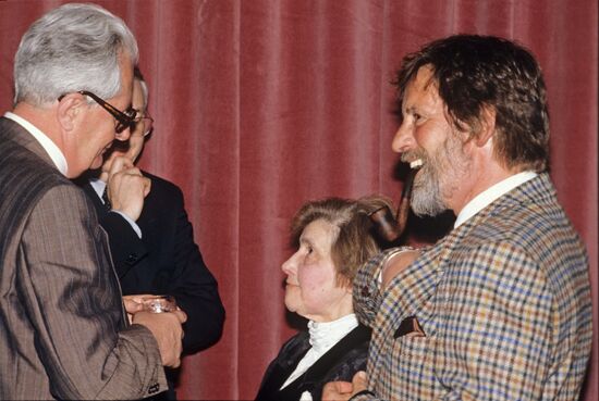 SPD Chairman Hans Jochen Vogel in USSR
