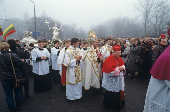 Return of St. Casimir relics to Vilnius Cathedral