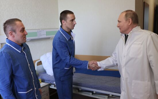 Russia Putin Wounded Soldiers