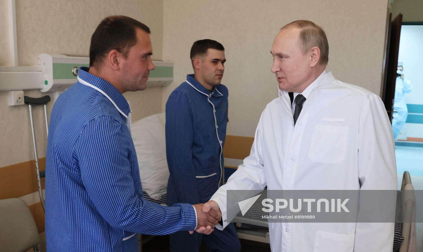 Russia Putin Wounded Soldiers