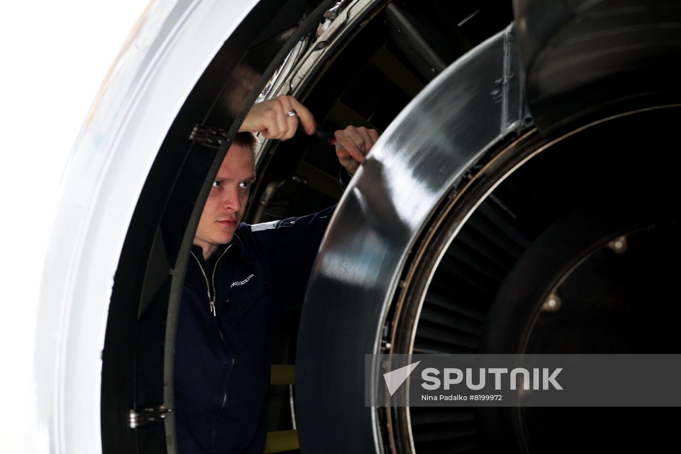 Russia PD-14 Aircraft Engine Test