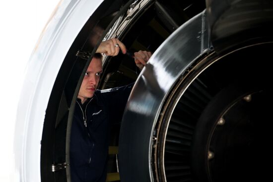Russia PD-14 Aircraft Engine Test