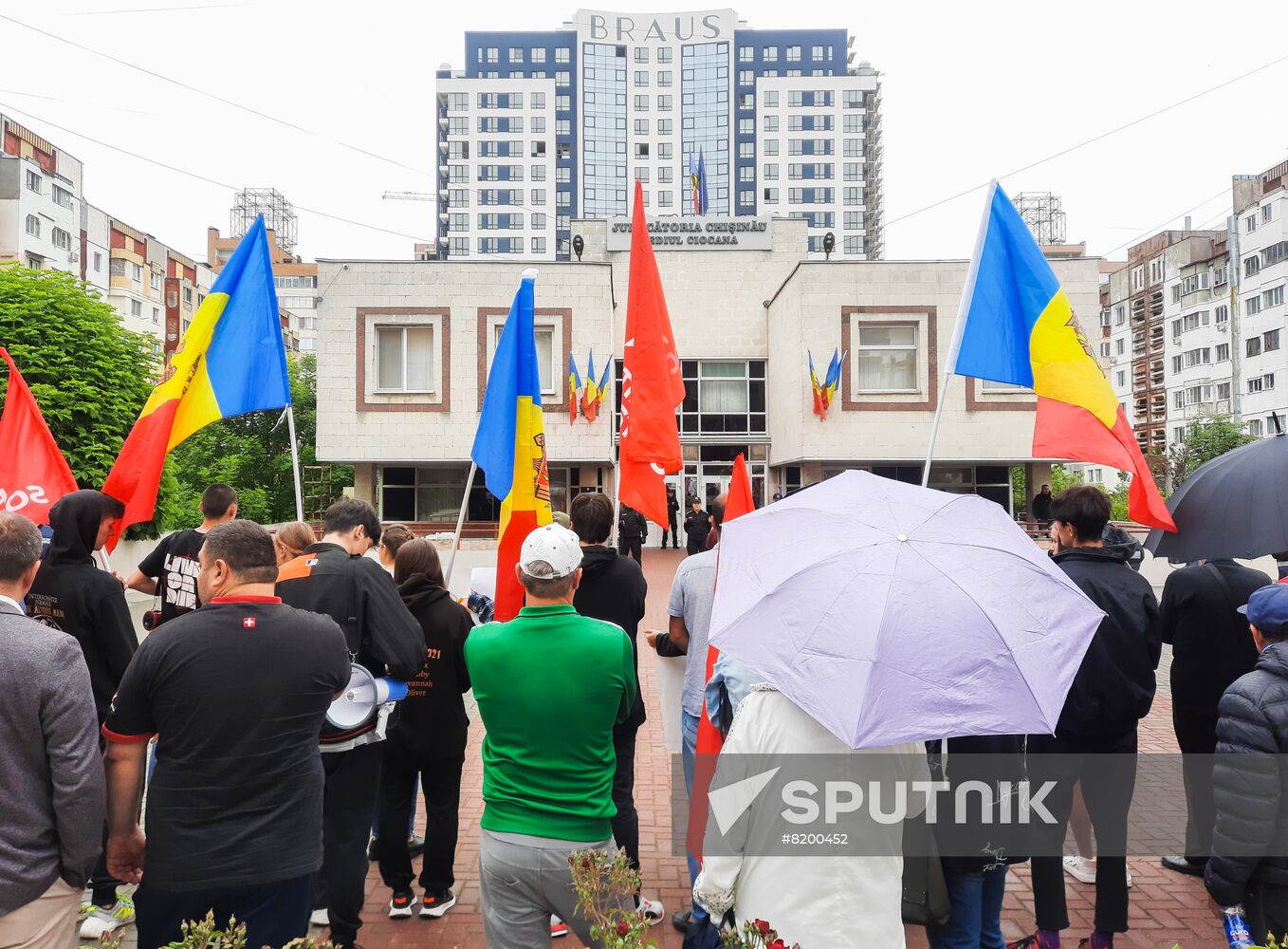 Moldova Ex-President Detention Protest