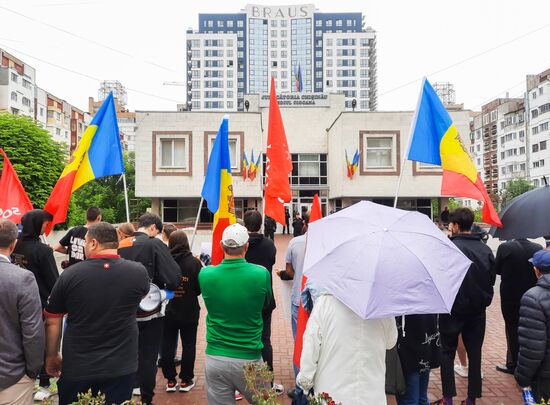 Moldova Ex-President Detention Protest