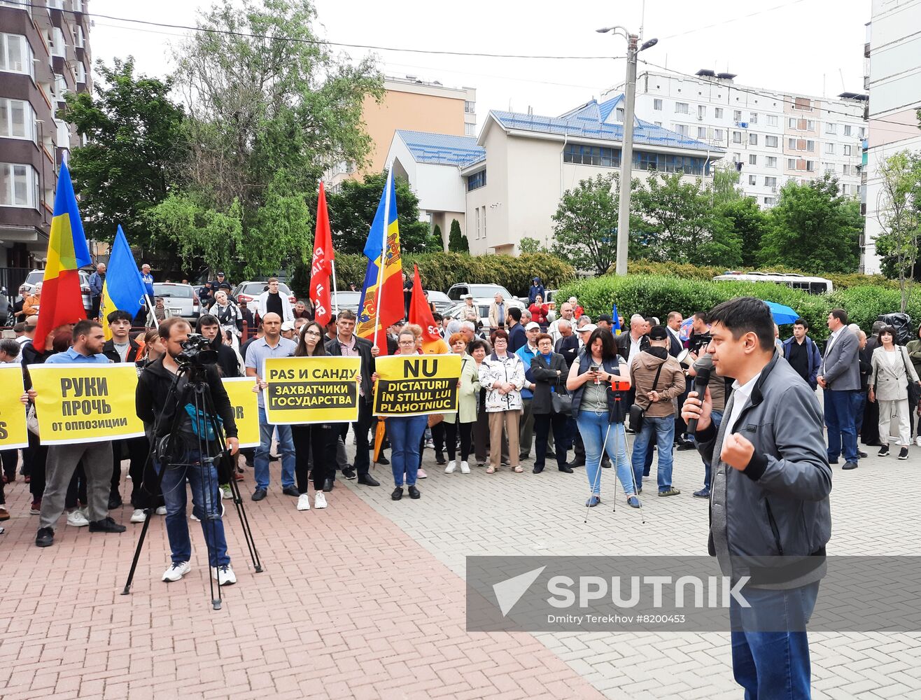 Moldova Ex-President Detention Protest