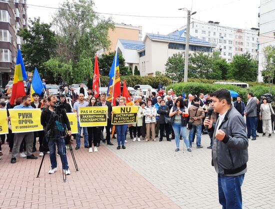 Moldova Ex-President Detention Protest