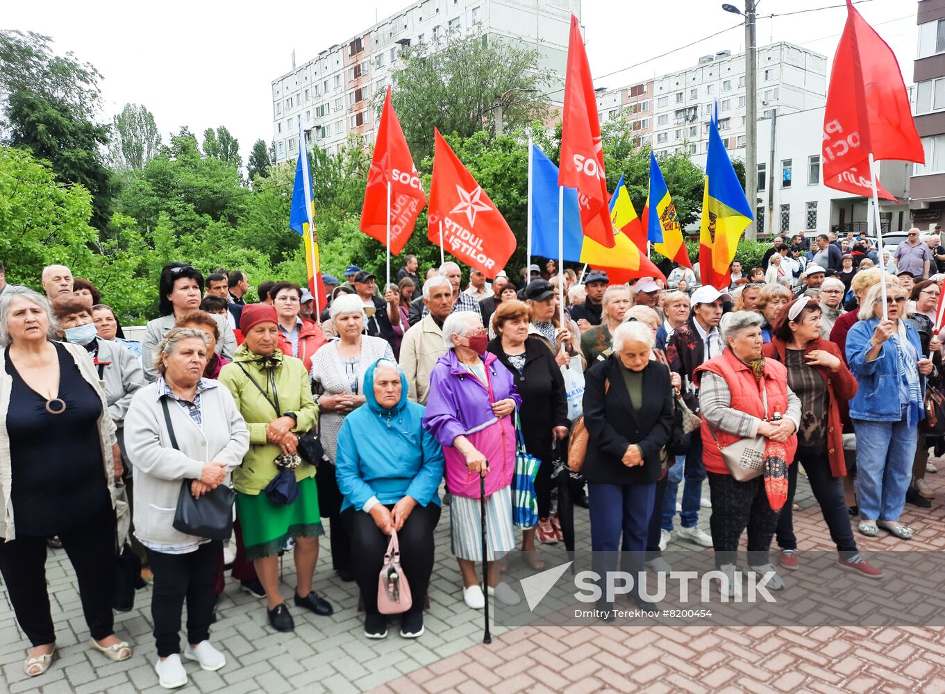 Moldova Ex-President Detention Protest