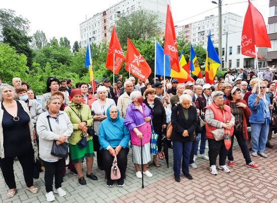 Moldova Ex-President Detention Protest
