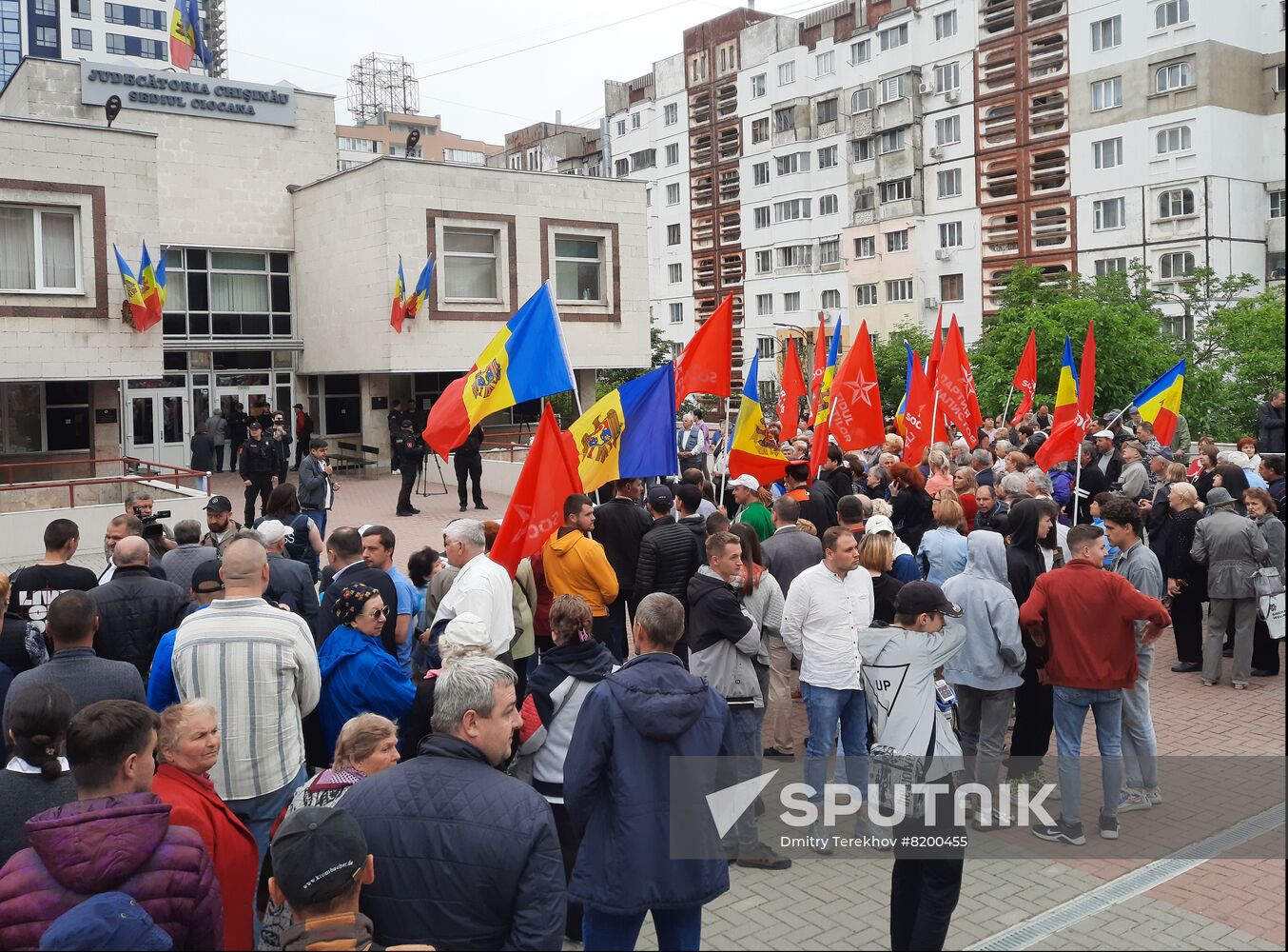Moldova Ex-President Detention Protest