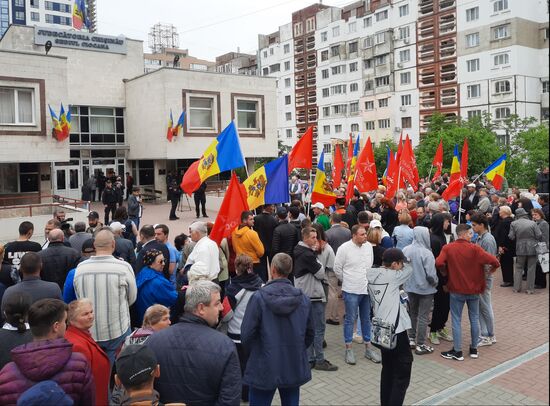 Moldova Ex-President Detention Protest