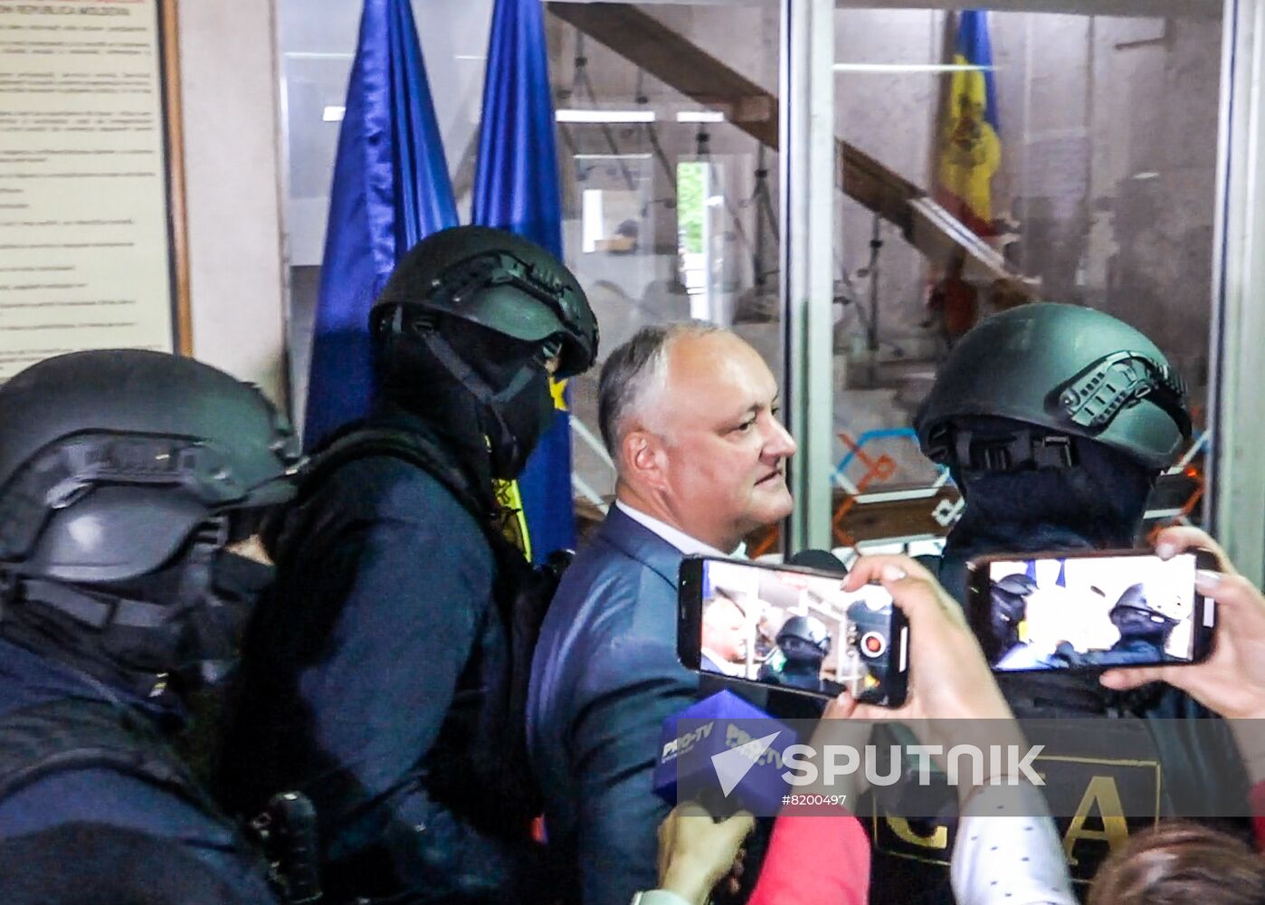 Moldova Ex-President Detention Protest