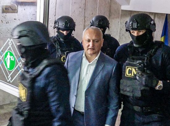Moldova Ex-President Detention Protest