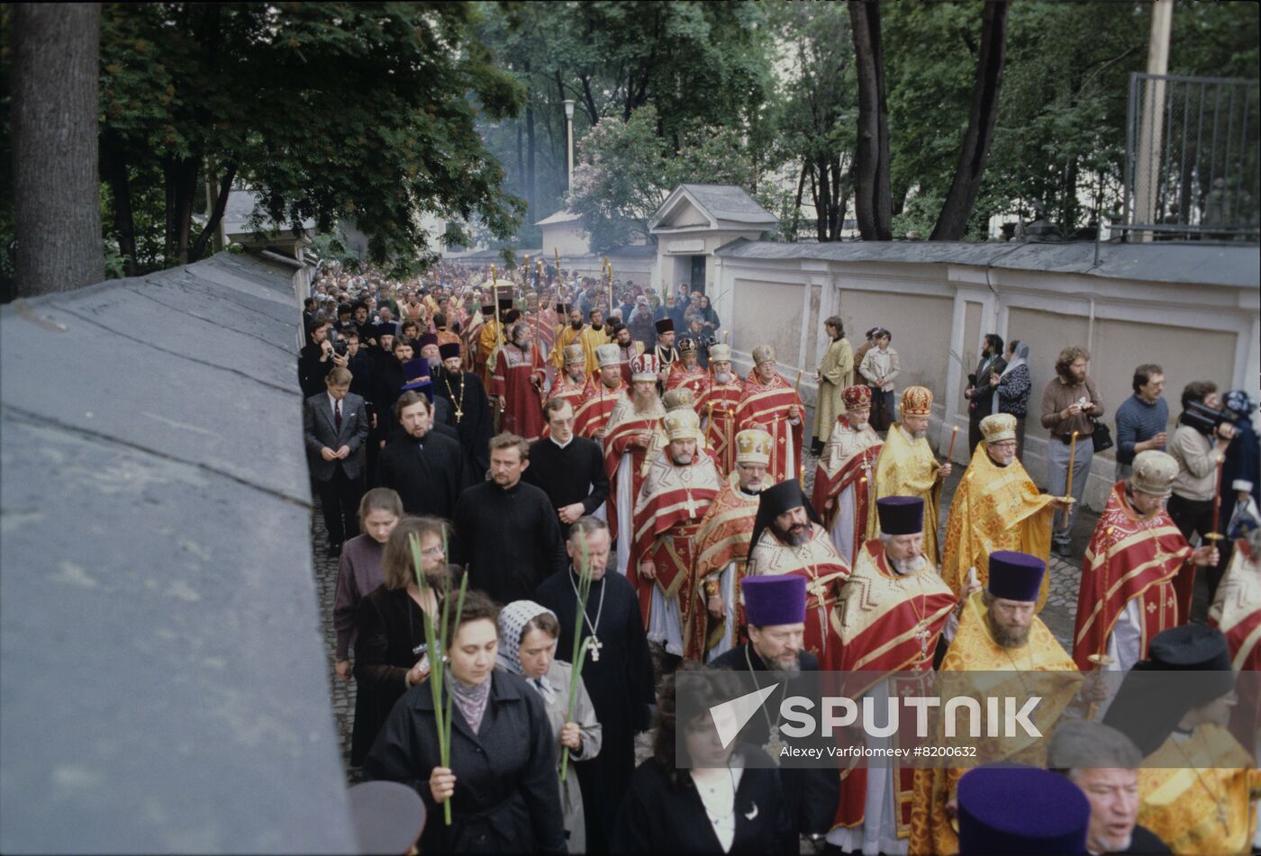 Return of Alexander Nevsky's relics to Alexander Nevsky Lavra in Leningrad