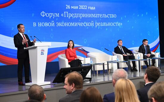 Russia Medvedev Business Forum