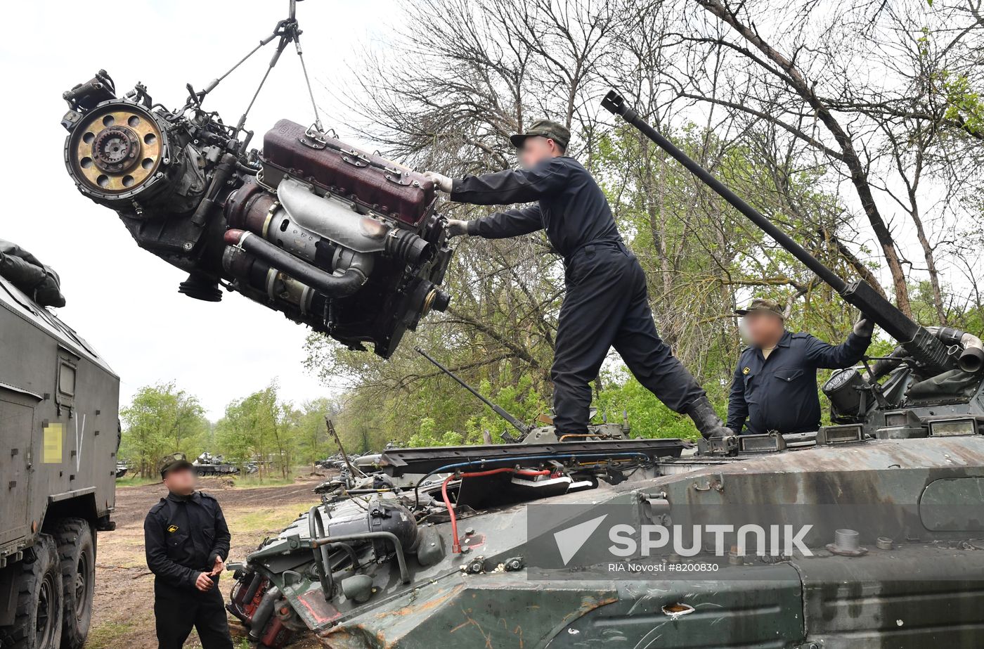 Ukraine Russia Military Operation Repair Unit