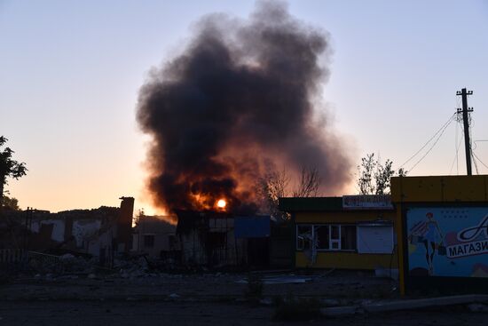 LPR Russia Ukraine Military Operation Fighting