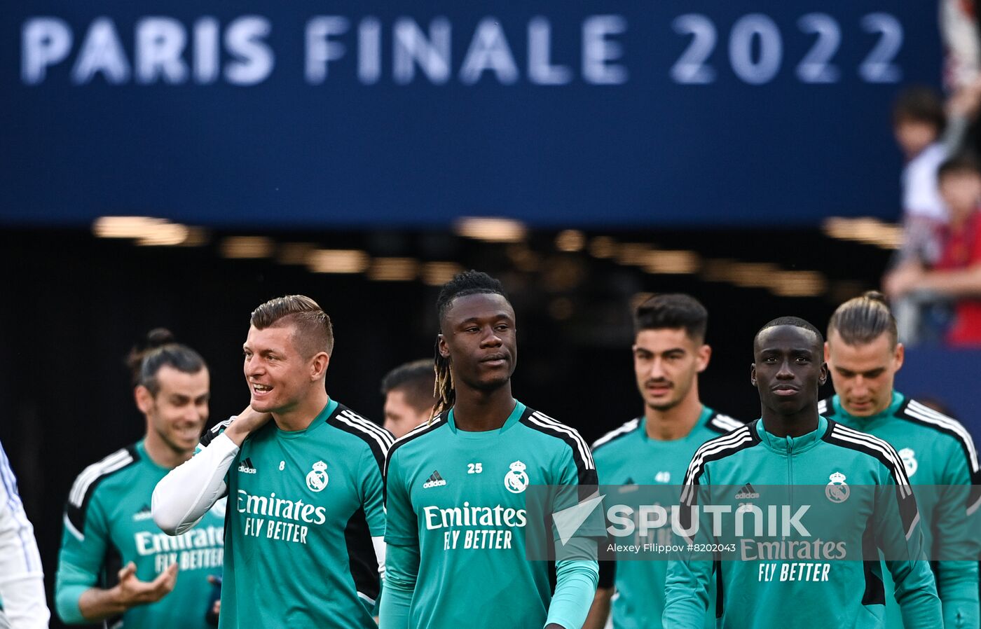 France Soccer Champions League Real Madrid Training