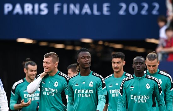 France Soccer Champions League Real Madrid Training