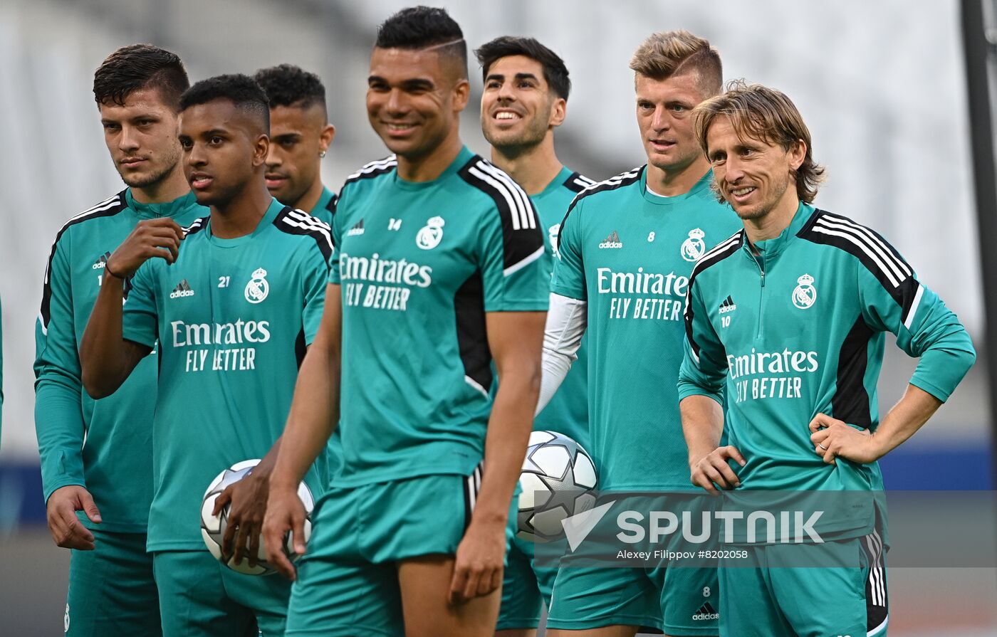 France Soccer Champions League Real Madrid Training