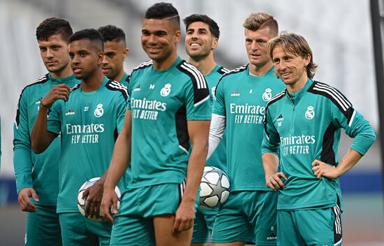 France Soccer Champions League Real Madrid Training