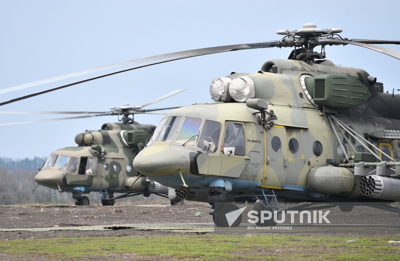 Ukraine Russia Military Operation Helicopter Airfield