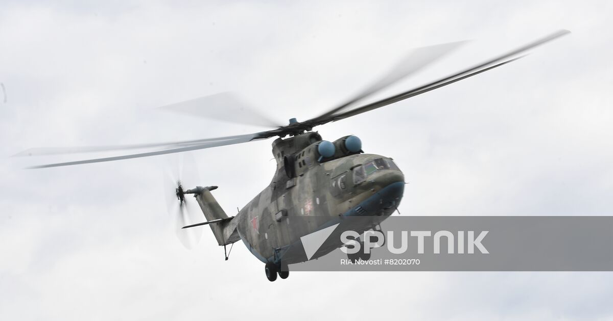 Ukraine Russia Military Operation Helicopter Airfield | Sputnik Mediabank