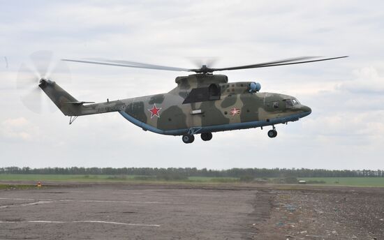 Ukraine Russia Military Operation Helicopter Airfield