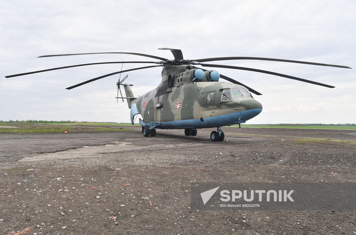 Ukraine Russia Military Operation Helicopter Airfield