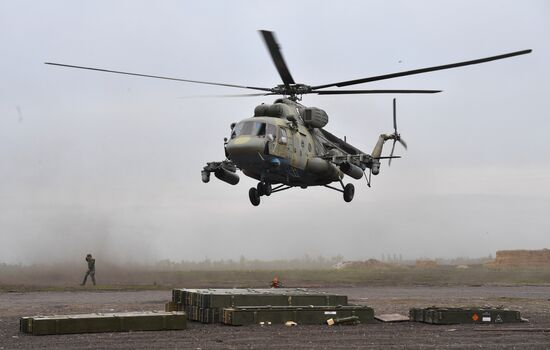 Ukraine Russia Military Operation Helicopter Airfield