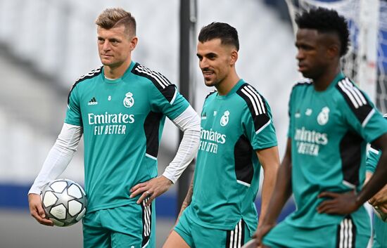 France Soccer Champions League Real Madrid Training