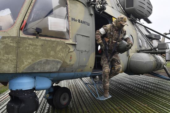 Ukraine Russia Military Operation Helicopter Airfield