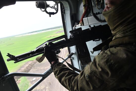 Ukraine Russia Military Operation Helicopter Airfield