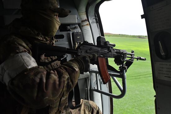 Ukraine Russia Military Operation Helicopter Airfield