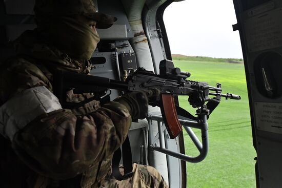 Ukraine Russia Military Operation Helicopter Airfield