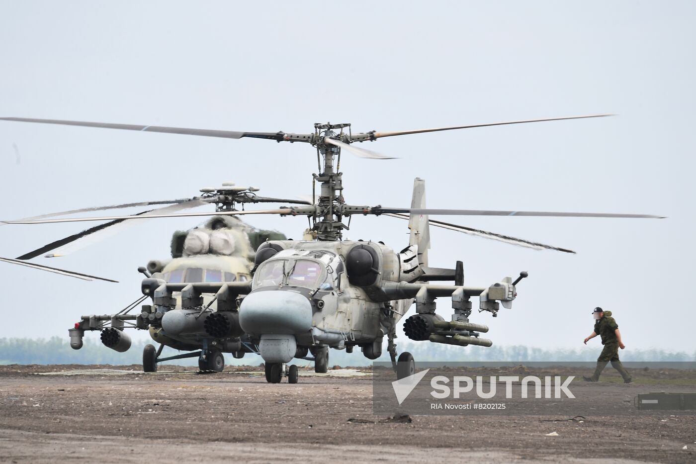 Ukraine Russia Military Operation Helicopter Airfield