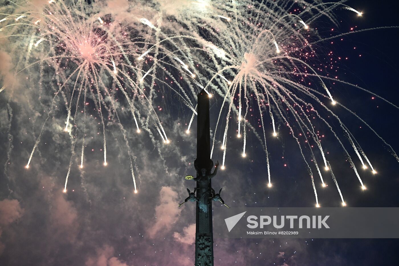 Russia Border Guards Day Firework