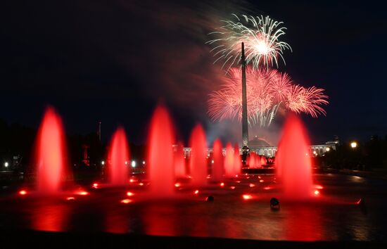 Russia Border Guards Day Firework